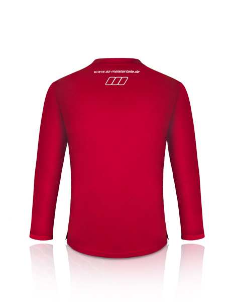T-shirt - Baumwolle - Lange Ärmel - Rot - AZ-MT Design